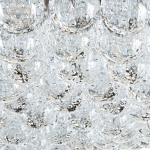 Pear Shaped Clear & Bubbled