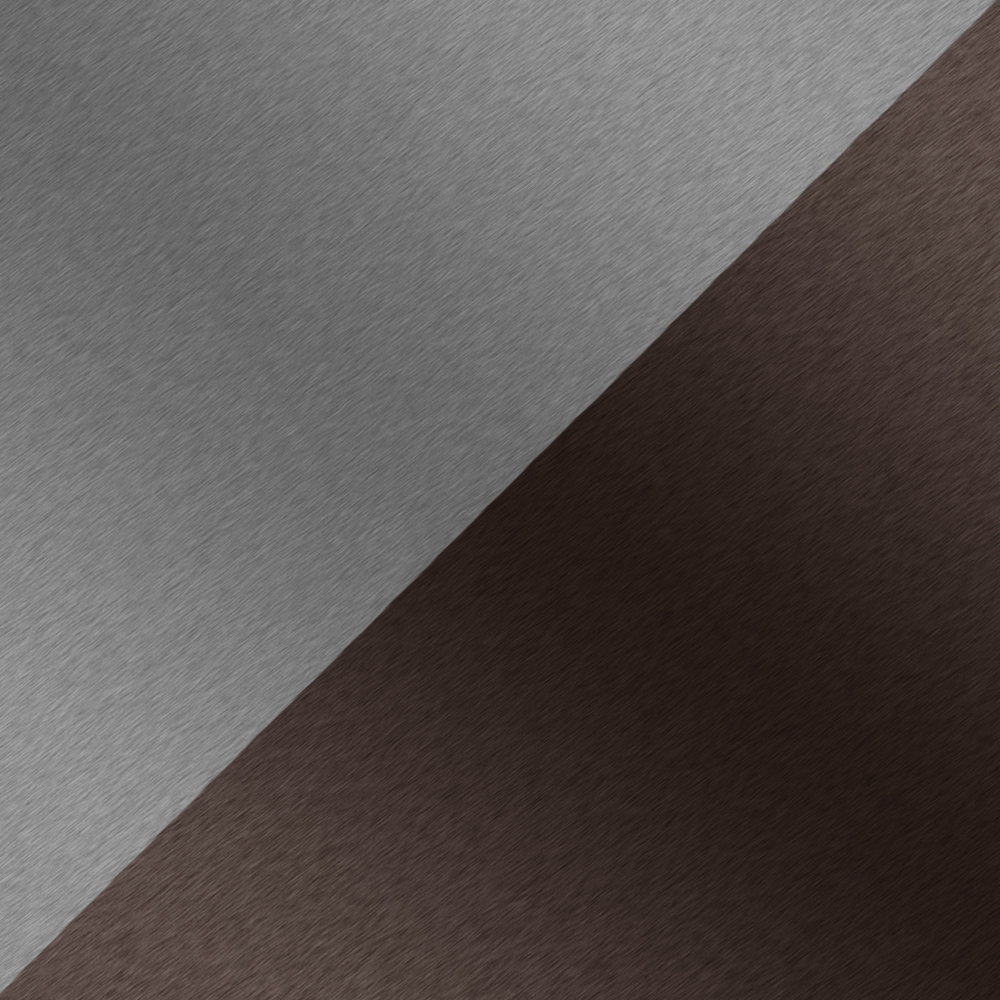 Brushed Nickel & Brushed Bronze