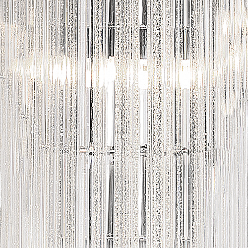 Clear & Silver Triangular Flat Cut