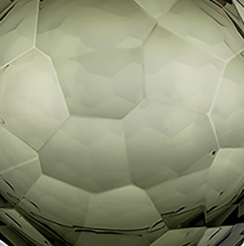 Round Forest Green & Clear