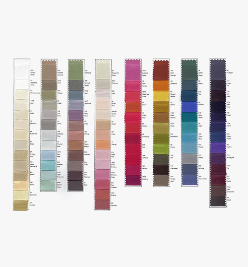 Colour Cards |  Crepe Satin Colour Card