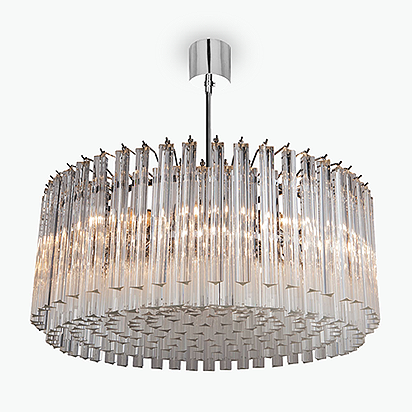 Concave Drum Chandelier