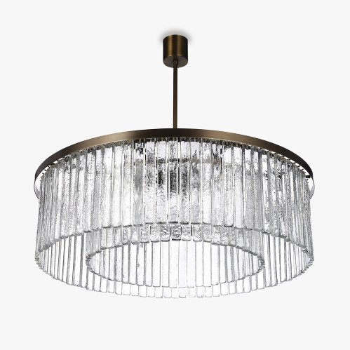 Large Double Drum Chandelier