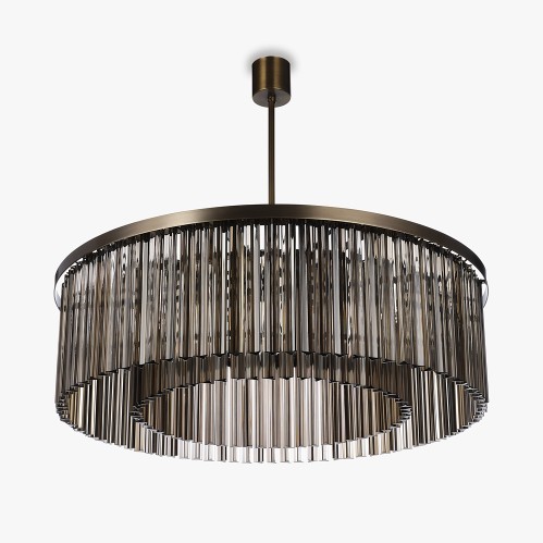 Large Double Drum Chandelier