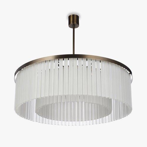 Large Double Drum Chandelier