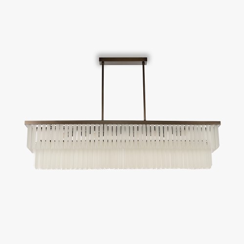 Rectangular Two Tier Chandelier