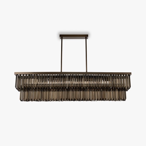 Rectangular Two Tier Chandelier